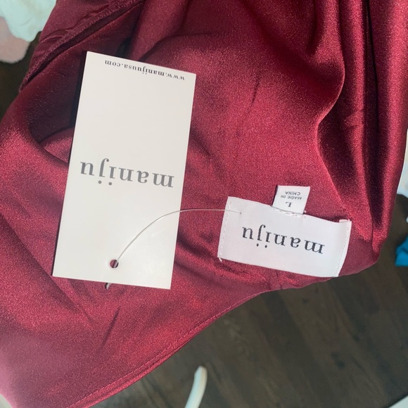 NTW long deep wine formal dress - Picture 4 of 5